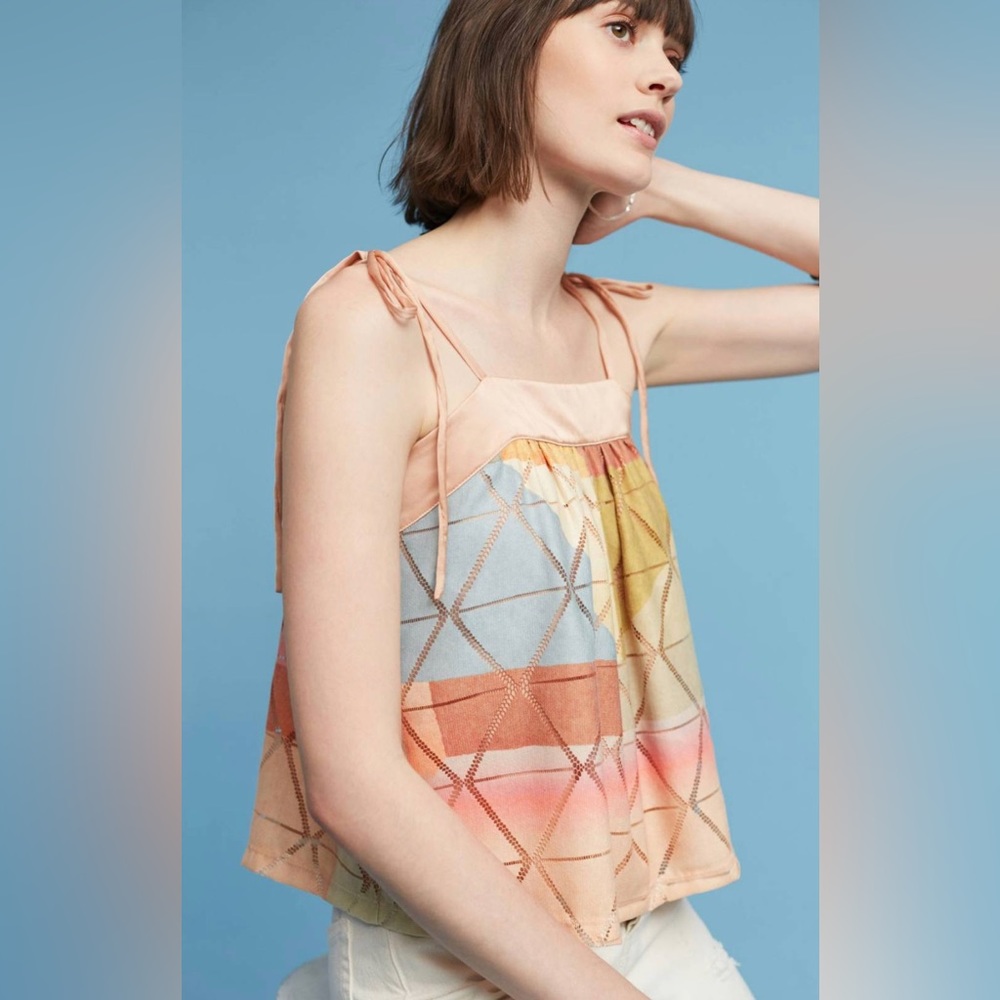 Anthropologie Akemi & Kin Abstract Geo Blouse Size Medium